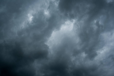 雷雨前有背景暗云的暗暴云。