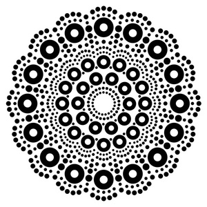 曼达拉波西米亚矢量点画,土著点艺术,复古民间设计灵感来自澳大利亚