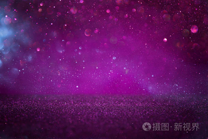 紫色闪光灯背景焦
