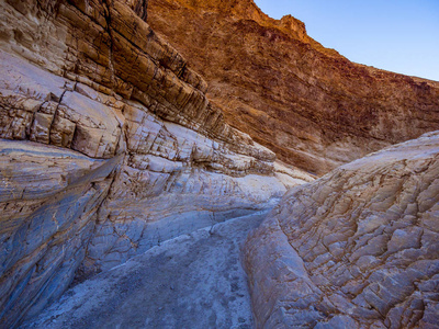 马赛克峡谷在著名的死亡山谷的一个惊人的地标
