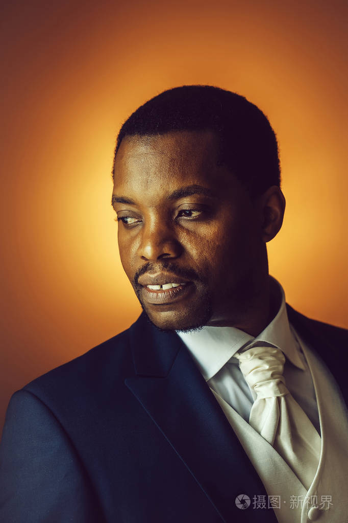 英俊的非洲裔美国人