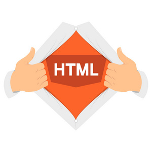 打开衬衫 Html 5 矢量插图