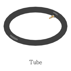 轮胎自行车图标, 等距3d 型