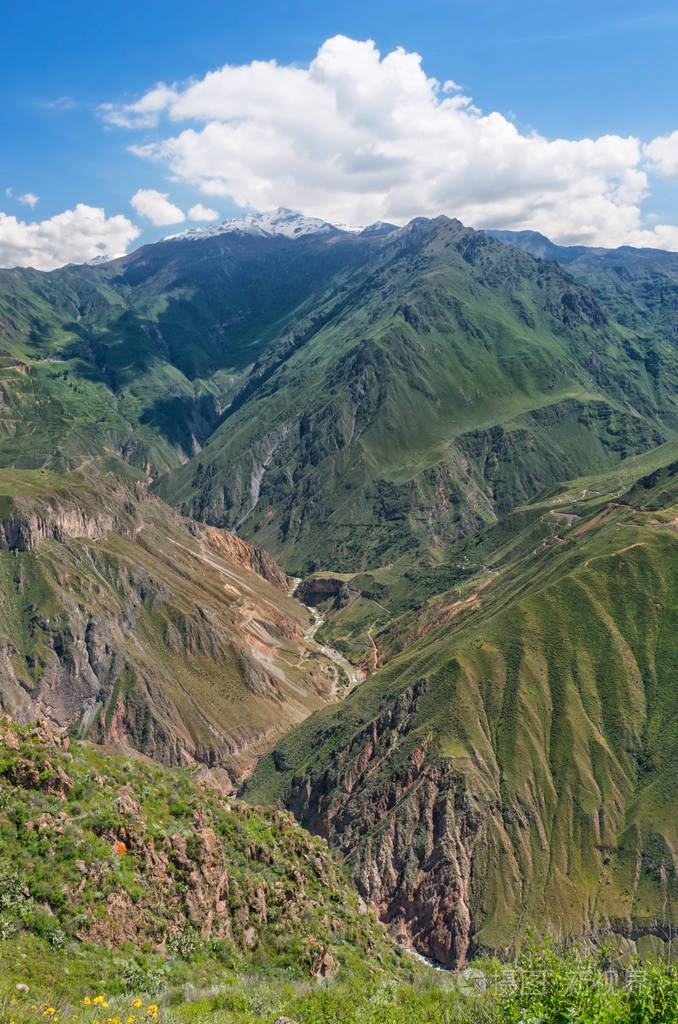 秘鲁峡谷科尔卡景观