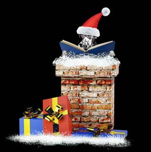 圣诞老人烟囱图片
