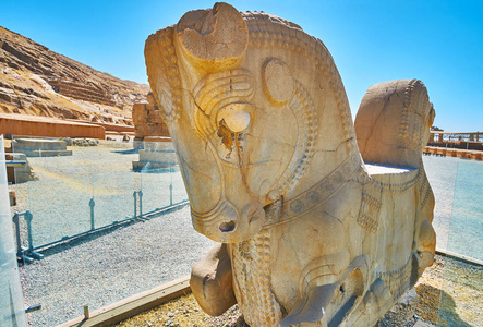 rahmet伊朗波斯波利斯双头马照片