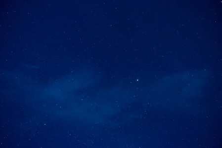 深蓝的夜空，带有星星的自然背景