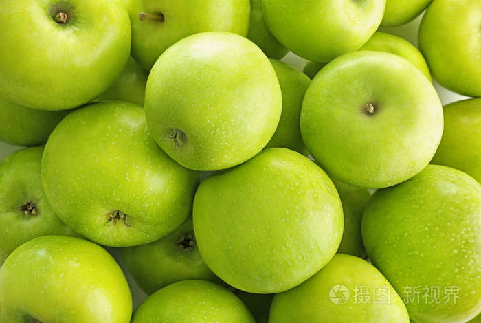 新鲜的绿色苹果