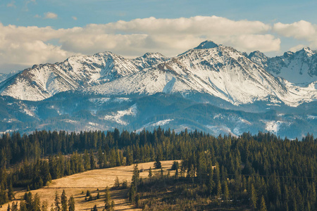 高 Tatra 山脉全景, 波兰