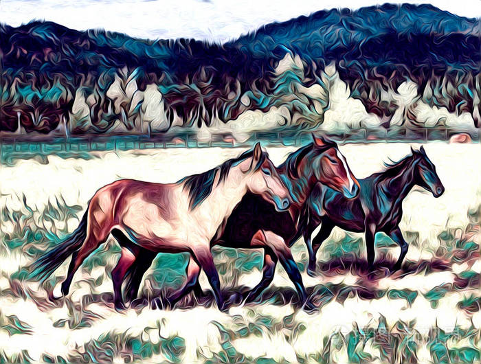 写意马艺插画颜料