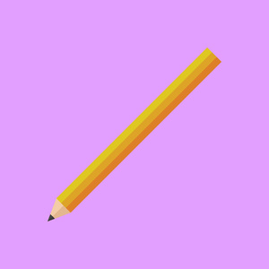 简单彩色铅笔矢量插图图片