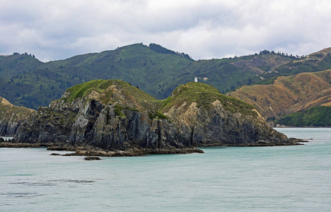 南岛海岸新西兰库克海峡