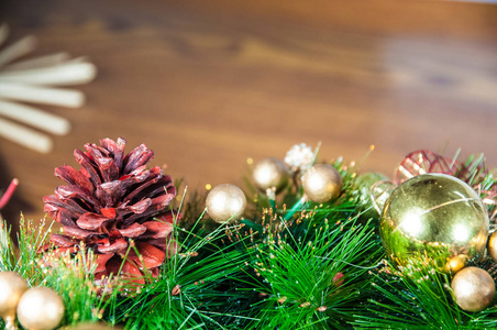 圣诞背景及木年装饰