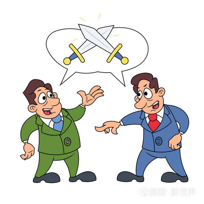 争论的两个商人