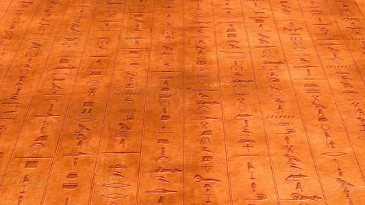 埃及象形文字古石墙图片