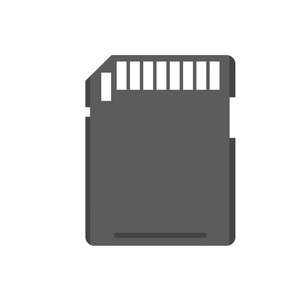 内存 sd 卡技术矢量图标集.