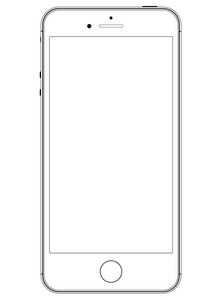 黑苹果黑智能手机进入苹果 iphone 6 设计与一个空白的屏幕提出您的