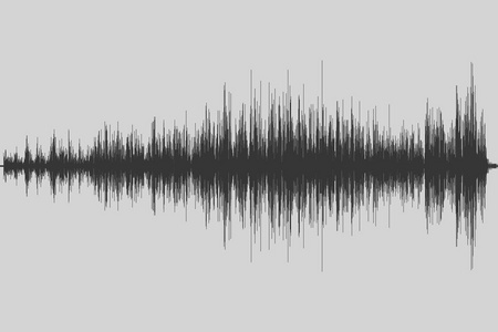 音乐均衡器声波。无线电频率矢量插图