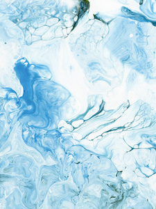 蓝色大理石抽象手绘背景