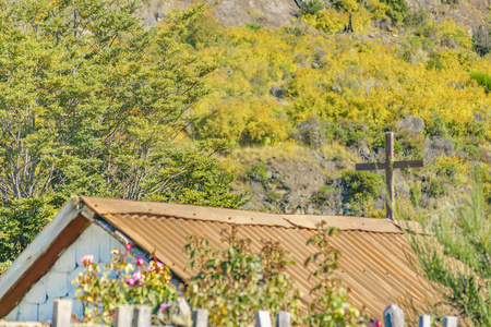 智利巴塔哥尼亚森林的屋顶别墅