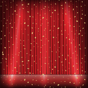 金色舞台背景灯光图片-金色舞台背景灯光素材-金色舞台背景灯光插画