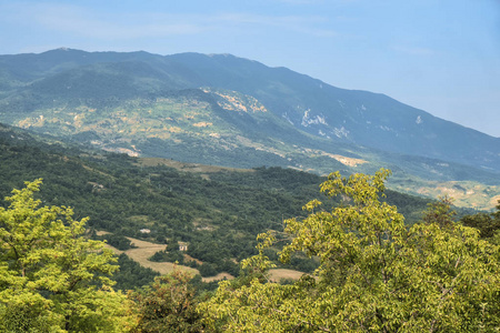 卡拉曼尼科特姆山地景观意大利阿布鲁齐
