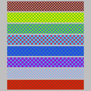 彩色无缝波尔卡点图案 web 横幅背景模板集抽象矢量图形设计集合