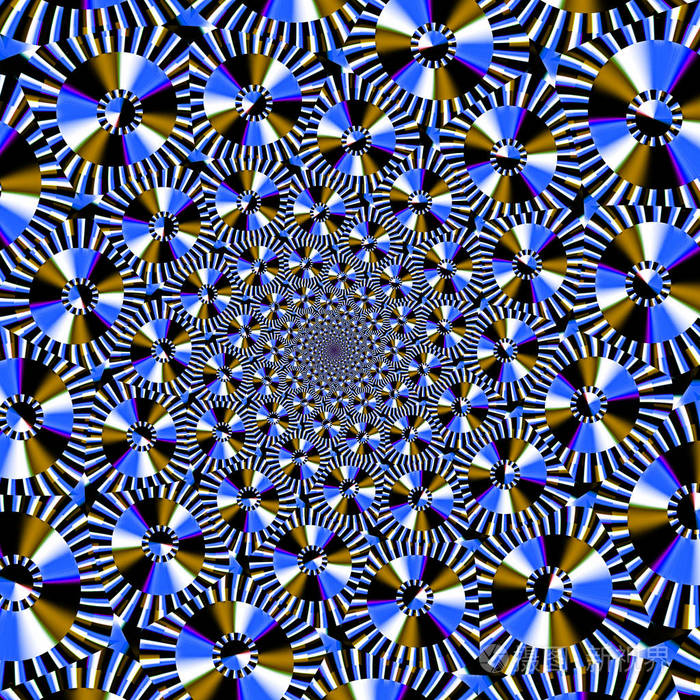 三维超现实插图. 神圣的几何学. 神秘的迷幻放松模式. 分形抽象纹理.