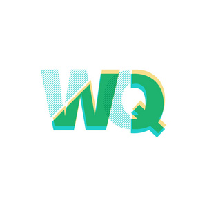 WQ线标志矢量插图