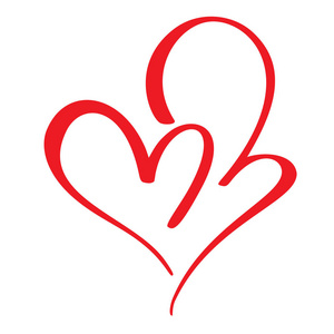 两个装饰心图片