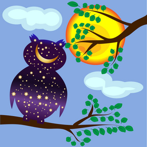 行走的猫头鹰图片