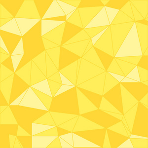 黄色多边形。矢量抽象多边形背景。三角形图案。几何背景