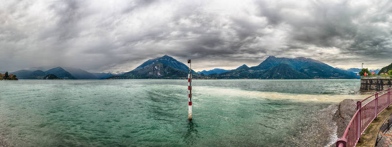 意大利 Varenna 镇科莫湖景区景观