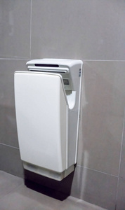现代立式手干机在公共洗手间