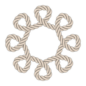 矢量绳子帧照片