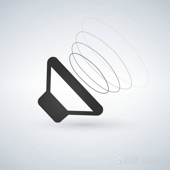 带有3d 声波的扬声器驱动程序插画-正版商用图片10hfra-摄图新视界