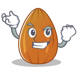 成功的杏仁坚果字符卡通照片