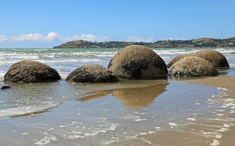 MoerakiBouldersKoekohe海滩，新西兰