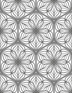 阿拉伯风格的无缝几何线条图案,民族装饰.