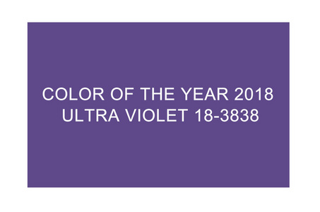 时髦的颜色概念。 紫罗兰色。 2018年的颜色。