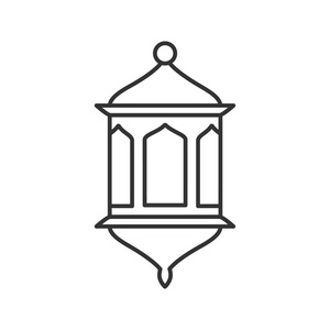 细线插图. 壁灯. 轮廓符号. 矢量孤立轮廓图照片