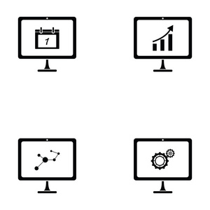 计算机屏幕图标集
