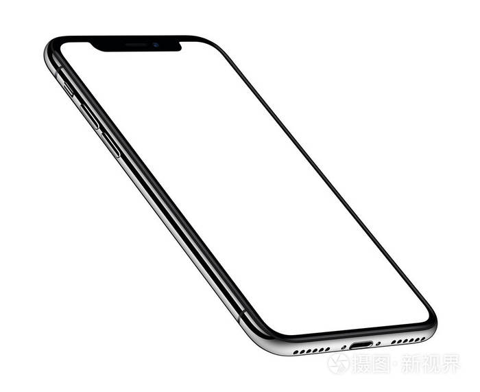 iphonex.透视图等距智能手机模型照片-正版商用图片10hxeg-摄图新视界