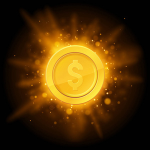 金色光芒的迸发照片