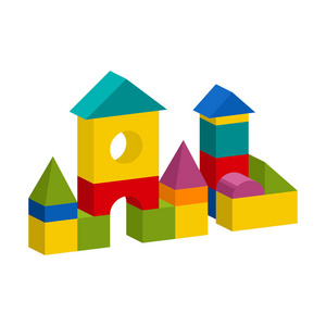 塔房子五颜六色的积木玩具大厦塔, 城堡, 房子照片