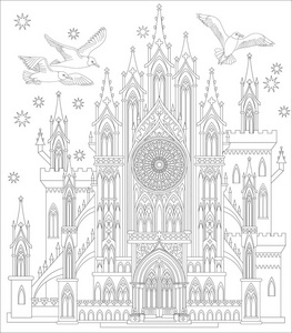 在雕刻风格复古框架漂亮的白人女孩穿着洛可可风格哥特式的复古风格