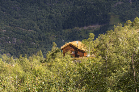 挪威豪格森德的木屋