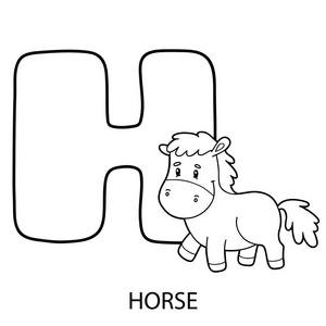 字母表着色页图片