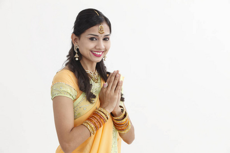 印度女人的问候图片