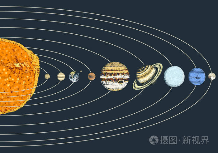 水星素描图片